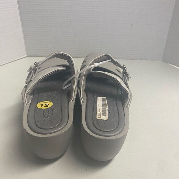 DR SCHOLL’S Women’s Gray Casual Mules Clogs Size 12 Slip On NEW NO BOX - Picture 10 of 12